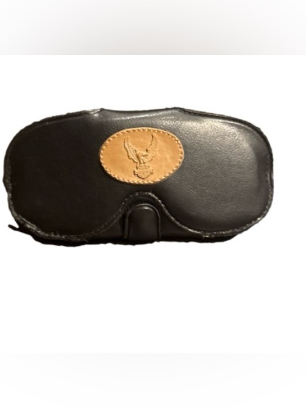 Harley-Davidson Black and Tan Leather Eyewear Case